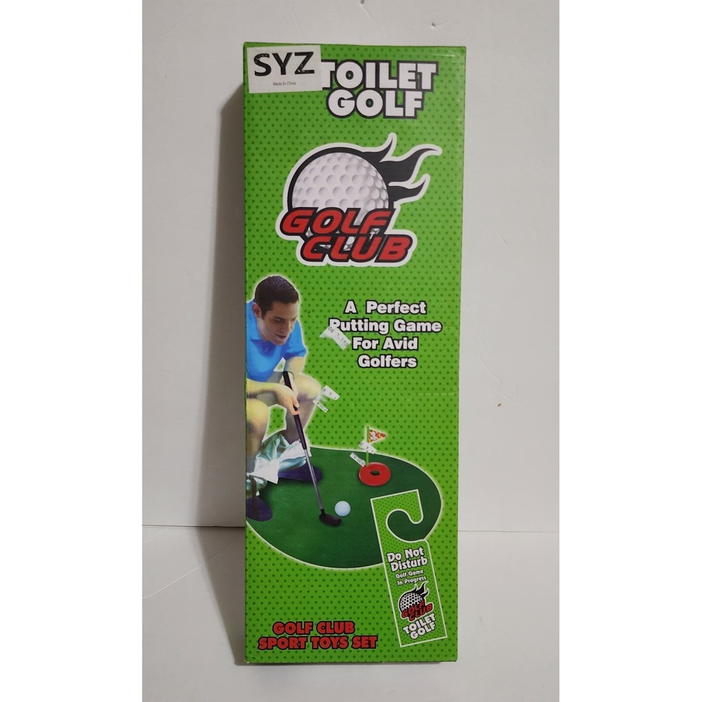 Toilet Golf Club Sport Toys Set Novelty Gag Gift New